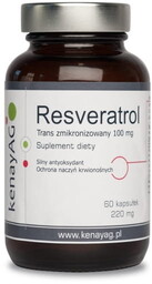 Kenay Resveratrol Trans Zmikronizowany 100 mg Suplement diety