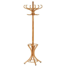Wieszak drewniany stojący olcha mat 188 cm W30
