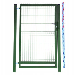 Furtka 160cm zielona Panelowa dwa Słupki RAL6005 ogrodzeniowa