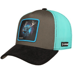 Czapka Trucker Beasts Forest by Capslab, turkusowy, One