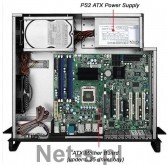 Techly 307377 Obudowa serwerowa PC ATX do szaf