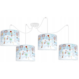 Żyrandol lampa sufitowa wisząca Słonik Błękitny żyrandole lampy