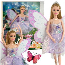 Lalka Wróżka Emi Bajkowa Księżniczka z Motylimi Skrzydłami