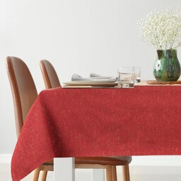 Eurofirany Obrus 140x180 Lise czerwony złoty świąteczny New