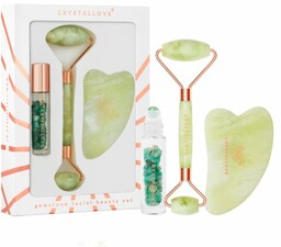 Crystallove Jade Beauty Set ZESTAW Masażer do twarzy