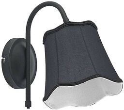 Lucande - BintaLampa Ścienna Silver Black