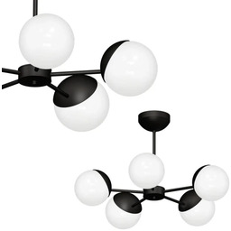 Lampa wisząca nowoczesna SFERA BLACK MLP8866 - Milagro