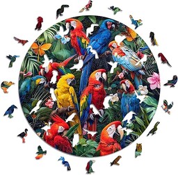 Iconic Puzzles 24PAPPACOLS drewniane puzzle, wielokolorowe, S, 200