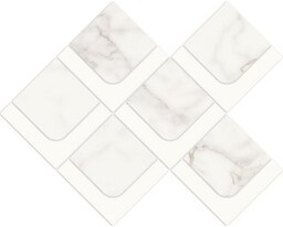 Płytka ścienna mozaika SILVER WISH white satin 29,7x37,2
