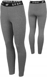 Legginsy sportowe 4F SPDF351 szary Legginsy sportowe