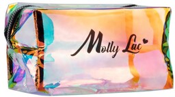 WYPRZEDAŻ 243 Kosmetyczka piórnik holograficzna przezroczysta MollyLac 1
