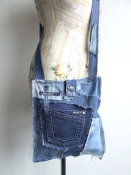 Pakamera Jeansowa torba crossbody