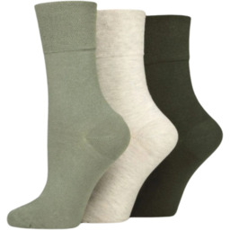 IOMI 3PACK damskie skarpety bezuciskowe, idealne dla diabetyków,