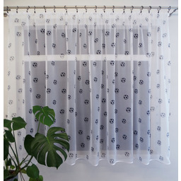 Mg Firana woal Piłki Football czarne 290x250cm Gotowa