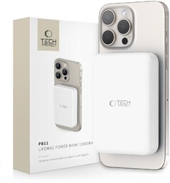 TECH-PROTECT PB11 LIFEMAG MAGSAFE POWER BANK 10000MAH WHITE