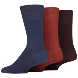 Gentle Grip 3PACK Skarpety męskie, bezuciskowe, dla diabetyków,