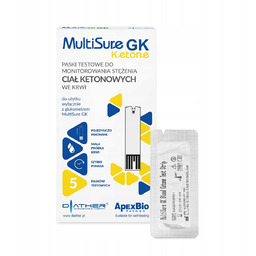 Paski ketonowe MultiSure GK dieta keto do pomiaru