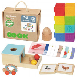 Pudełko Box XXL Montessori Edukacyjne 6w1 Sensoryczne 7-8