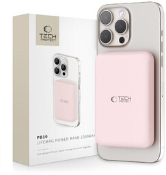TECH-PROTECT PB10 LIFEMAG MAGSAFE POWER BANK 5000MAH PINK