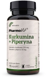 PHARMOVIT Kurkumina + Piperyna suplement diety 90 kapsułek