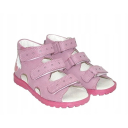 Kornecki Or 102 Róż/s różowe, dziewczęce sandałki profilaktyczne
