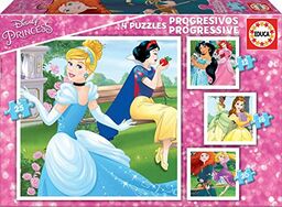 Educa 17166 - Progresywne puzzle"Disney Princess 12+16+20+25"