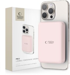TECH-PROTECT PB11 LIFEMAG MAGSAFE POWER BANK 10000MAH PINK