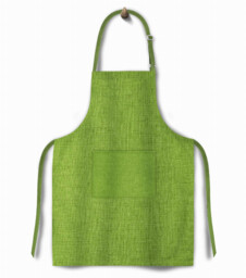 Domarex - Fartuch kuchenny lniany 65x75 cm, zielony