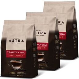 Astra Tradycyjna Łagodna 3 x 500g kawa mielona