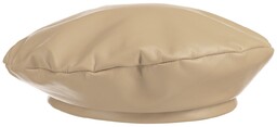 Beret Baskijski Damski Lambskin by Lierys, jasnobeżowy, One