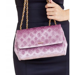 GUESS TOREBKA DAMSKA W MONOGRAM LOGO DAMSKA FIOLETOWA