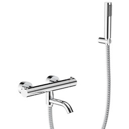 Bateria wannowa ścienna termostatyczna chrom Veo Besco BW-VST-CH