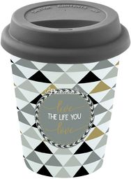 PORCELANOWY KUBEK PODRÓŻNY - Live the Life You