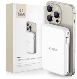 TECH-PROTECT PB31 LIFEMAG MAGSAFE POWER BANK 10000MAH WHITE