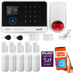Alarm bezprzewodowy Gsm WiFi z aplikacją Tuya ,