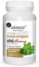 Aliness Strong Dzikie Oregano Olej 100% 90 kaps