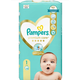 PIELUSZKI PAMPERS PREMIUM CARE 1 NEWBORN 50 SZT