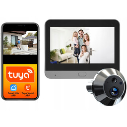 Wizjer do drzwi z ekranem kamerą Full Hd