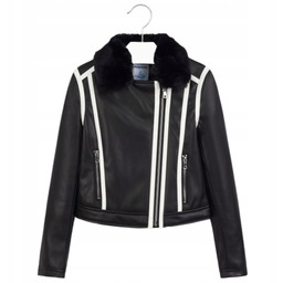 Kurtka ramoneska ocieplana dziewczęca odpinany kołnierz Mayoral 7413