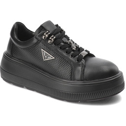 Filippo Czarne Sneakersy Modne Obuwie Damskie Na Platformie