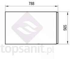 RAVAK X000001108 Panel boczny 80 L satynowe drewno