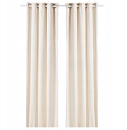 Ikea Moalina Zasłona 2szt beżowy 145x300cm