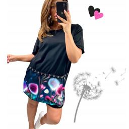 DMUCHAWCE SUKIENKA DRESOWA BAWEŁNIANA bombka wygodna czarna 50