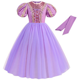 Strój Przebranie Sukienka Roszpunka Zaplątani Na Bal Karnawał