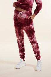Spodnie Dresowe Soho Tie-Dye R.M Czerwone