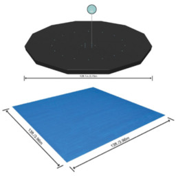 Zestaw pokrywa na basen 370 cm i mata
