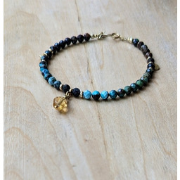 Pakamera Bransoletka z turkusów z cytrynem