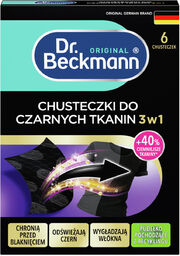 Dr Beckmann, chusteczki przywracające czerń 3w1, 6 sztuk
