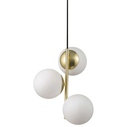 Nordlux - Lilly Lampa Wisząca Brass/Opal