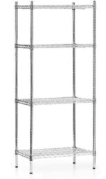 FORGAST Regał magazynowy ze stali chromowanej 61x45,5x180 cm
